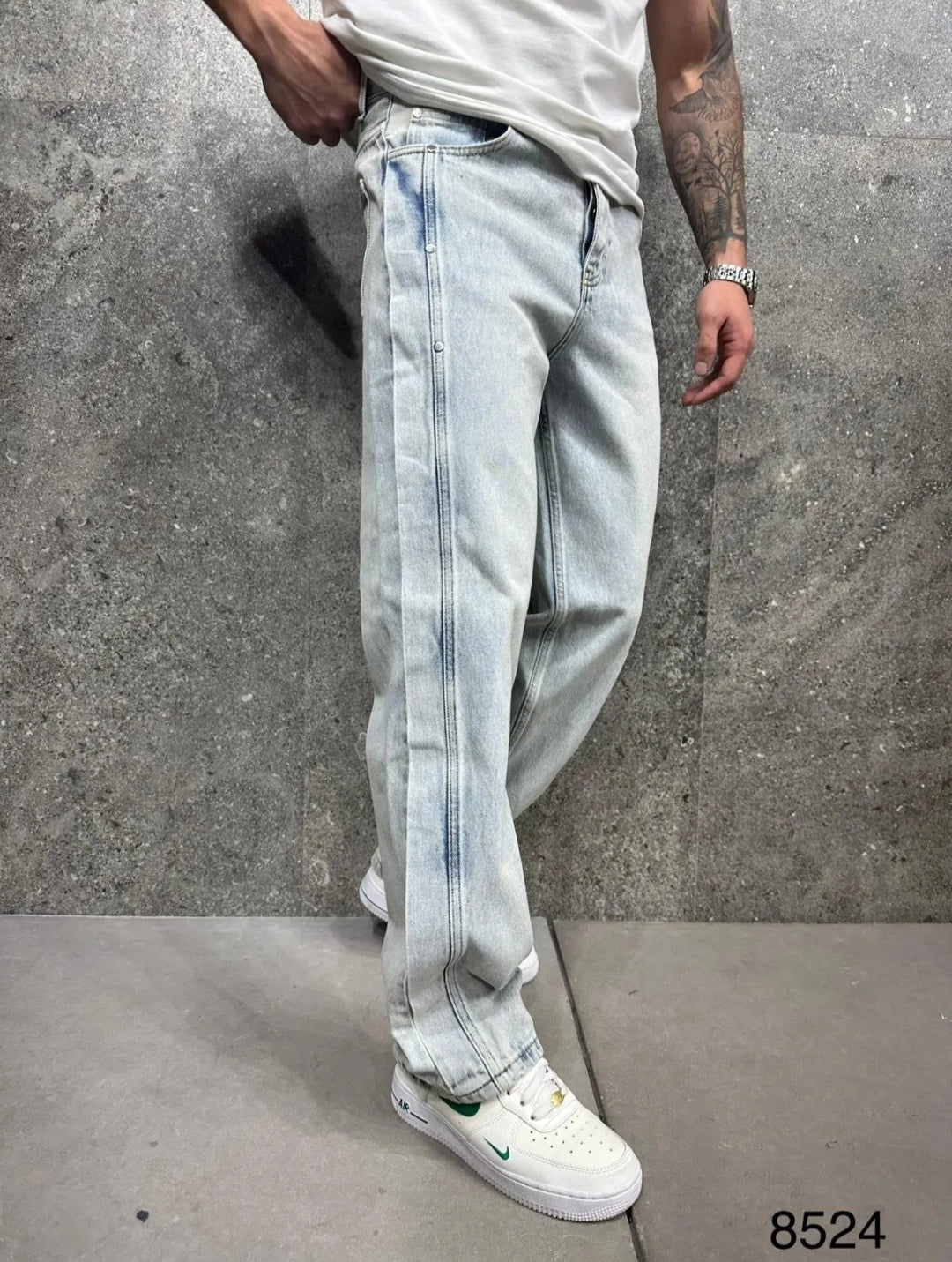 PANTALON JEAN - Fente Latérale