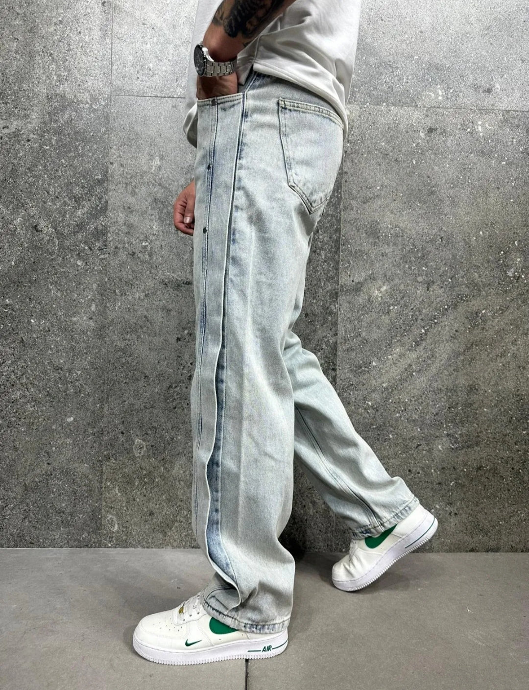 PANTALON JEAN - Fente Latérale