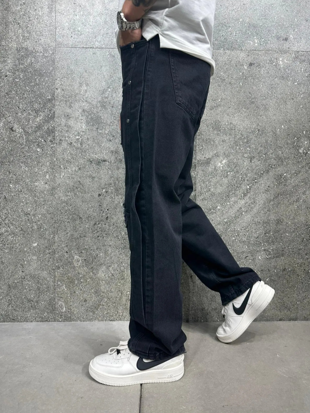 PANTALON JEAN - Fente Latérale
